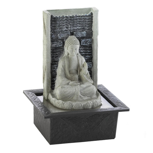 Buddha Cascading Lighted Tabletop Fountain