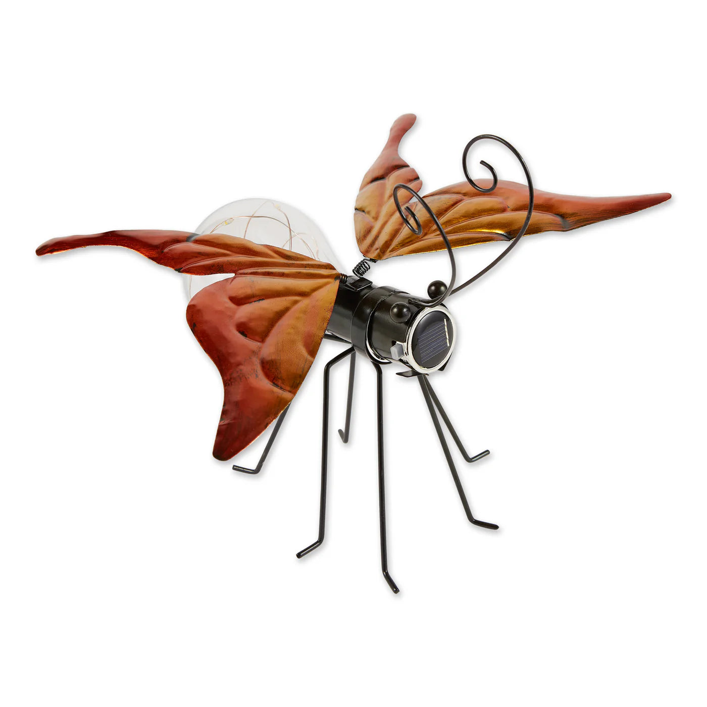 Solar Butterfly Glow Bug Figurine