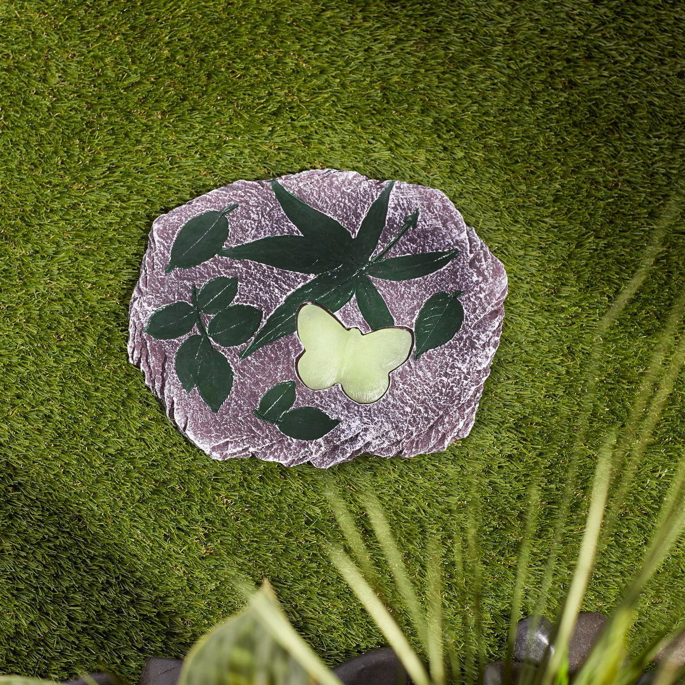 Polyresin Butterfly Glow in the Dark Stepping Stone