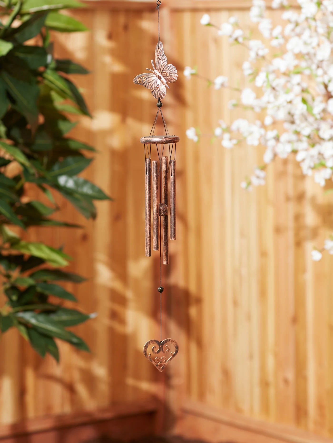 Butterfly and Heart Wind Chime