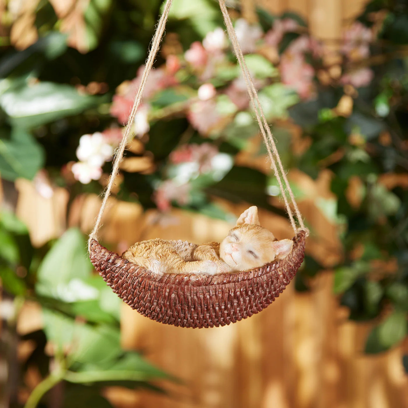 Napping Cat on Hammock Hanging Decoration