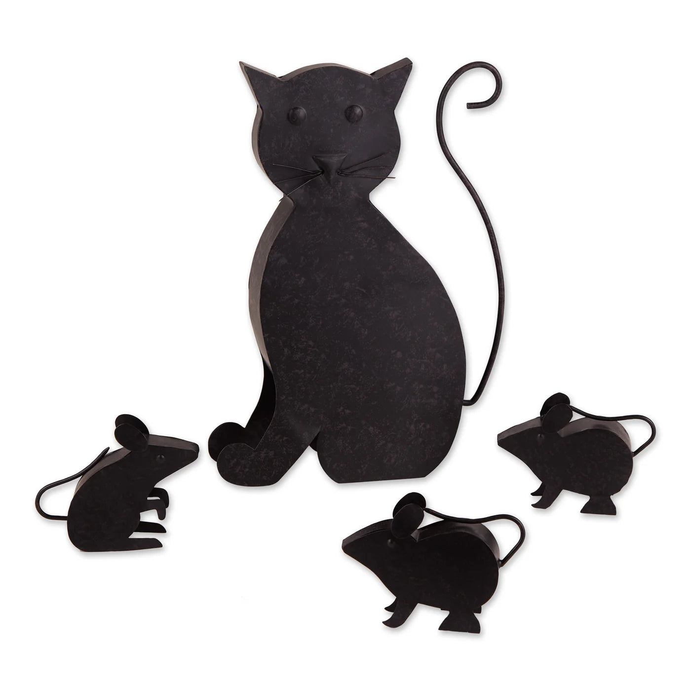 Cat with Mice Sculpture