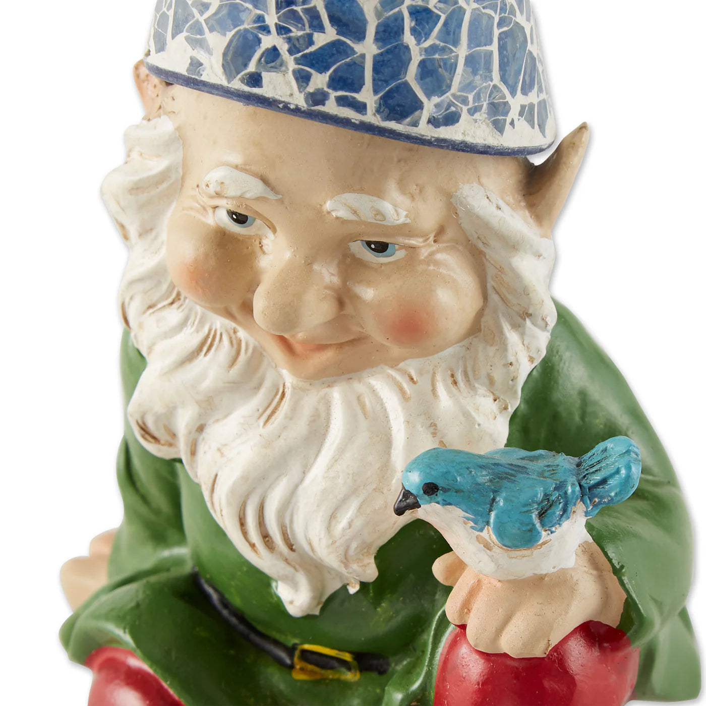 Cheery Gnome Solar Statue