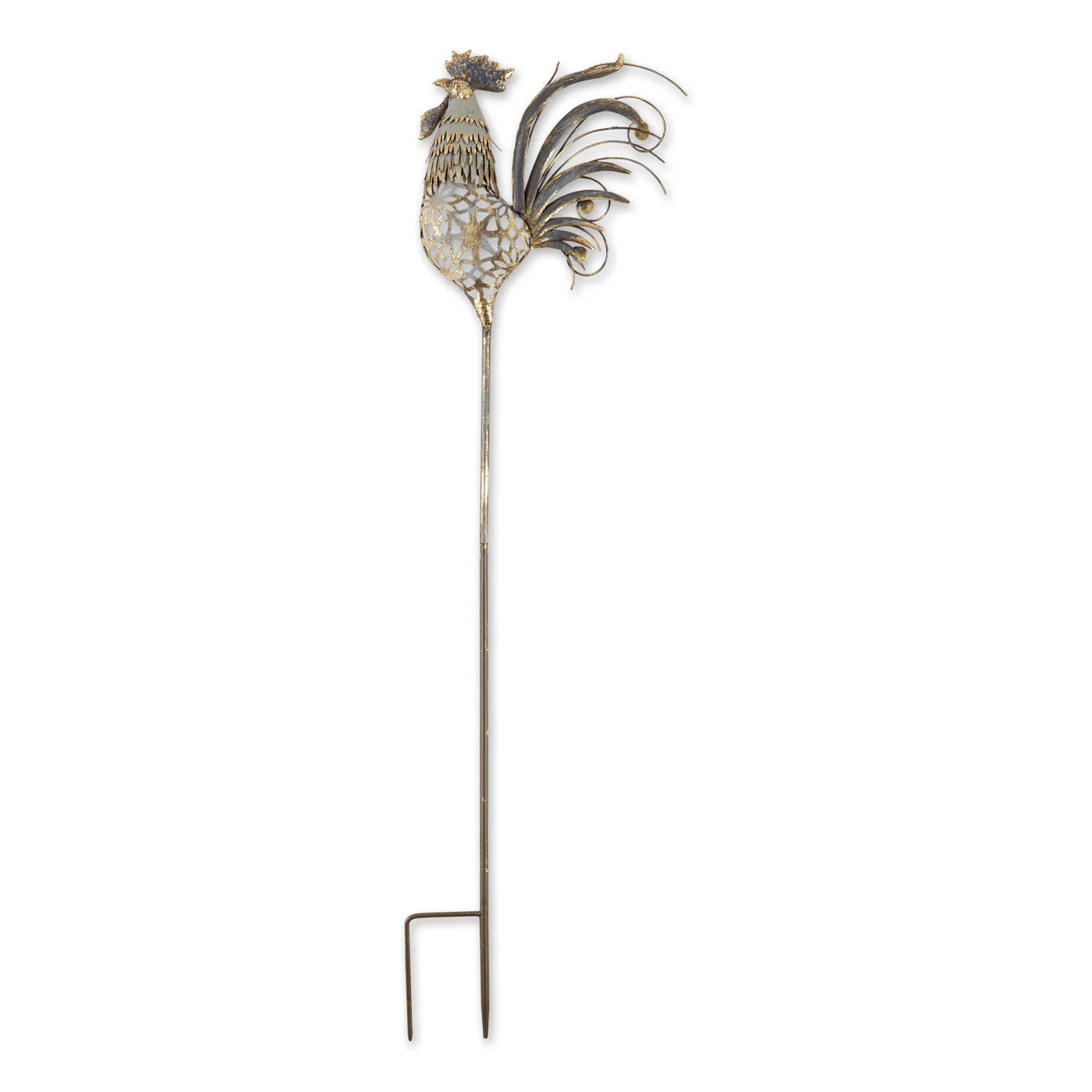 Iron Chicken Garden Stake