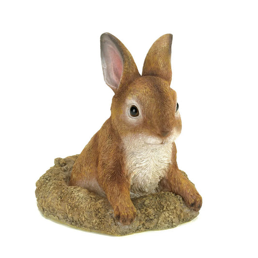 Curious Bunny Rabbit Garden Figurine