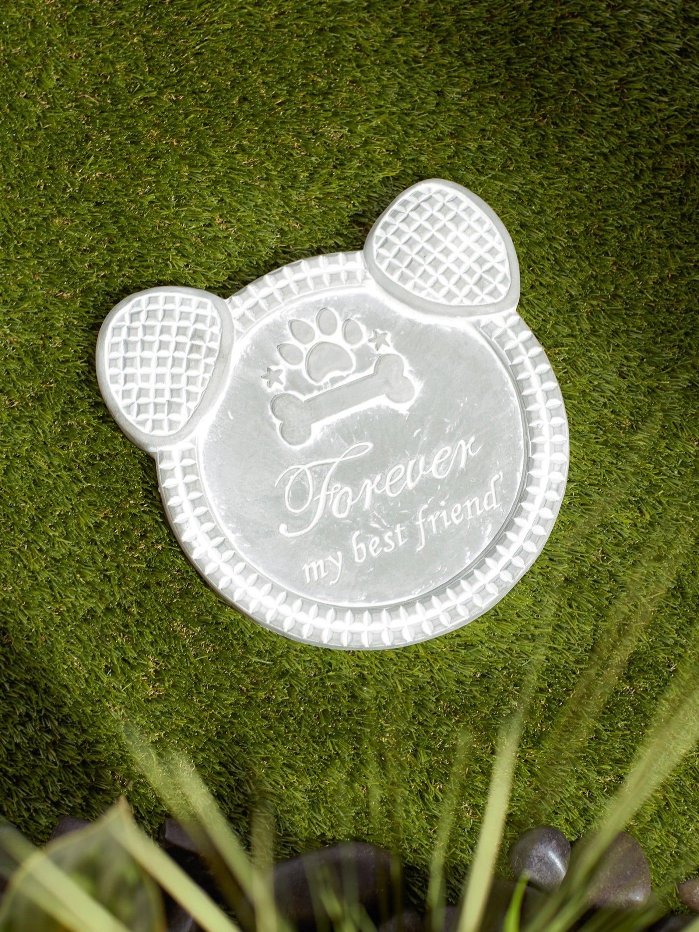 Cement "Forever My Best Friend" Dog Memorial Stepping Stone