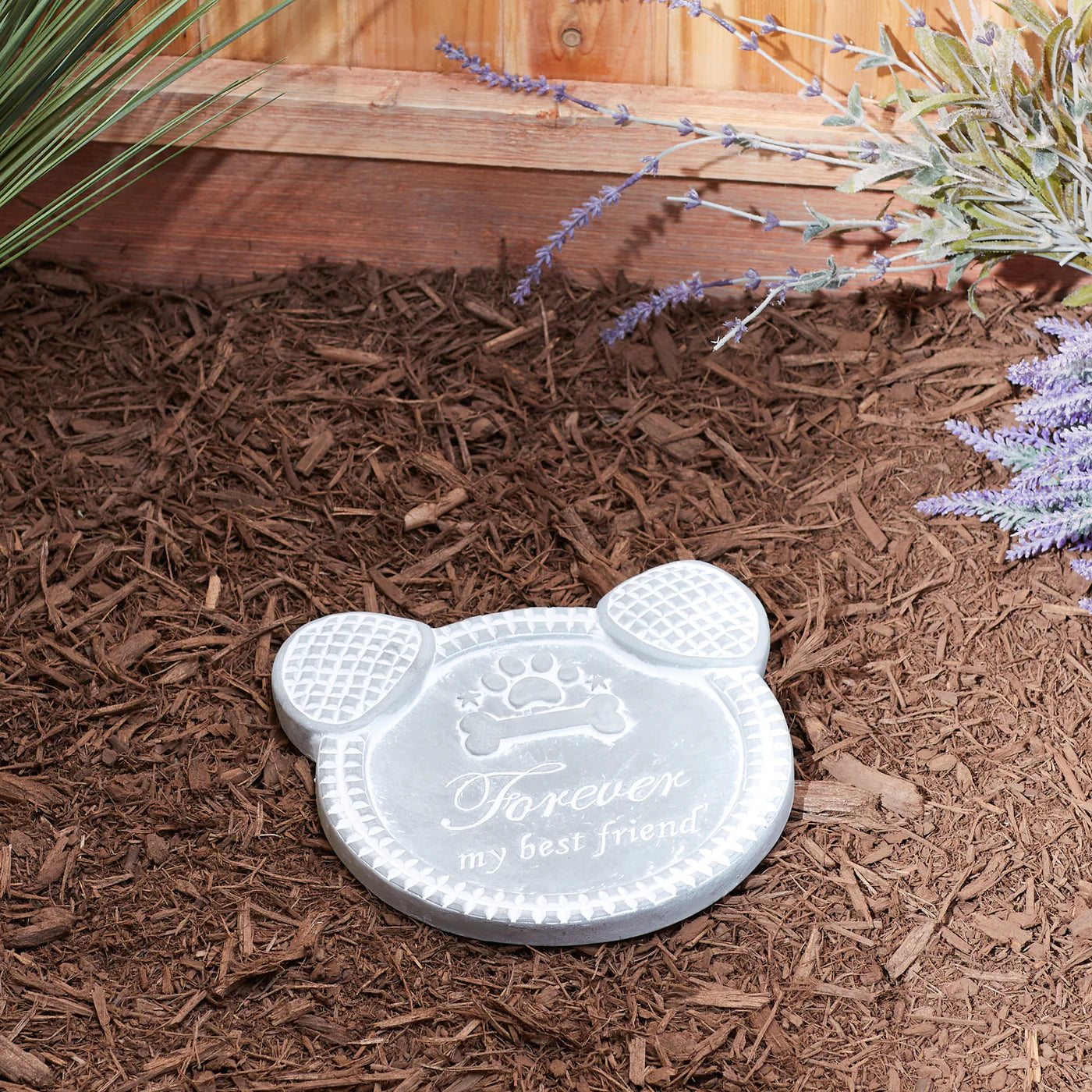 Cement "Forever My Best Friend" Dog Memorial Stepping Stone