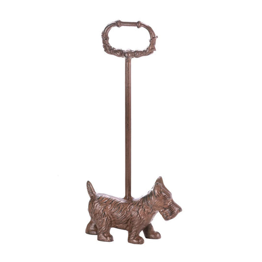 Cast Iron Doggy Door Stop with Handle