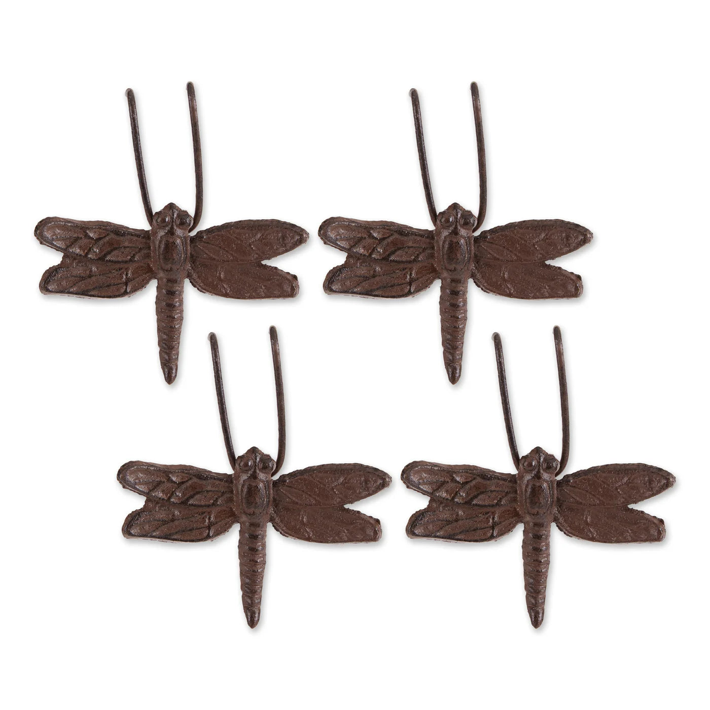 Dragonfly Cast Iron Pot Hangers Set of 4