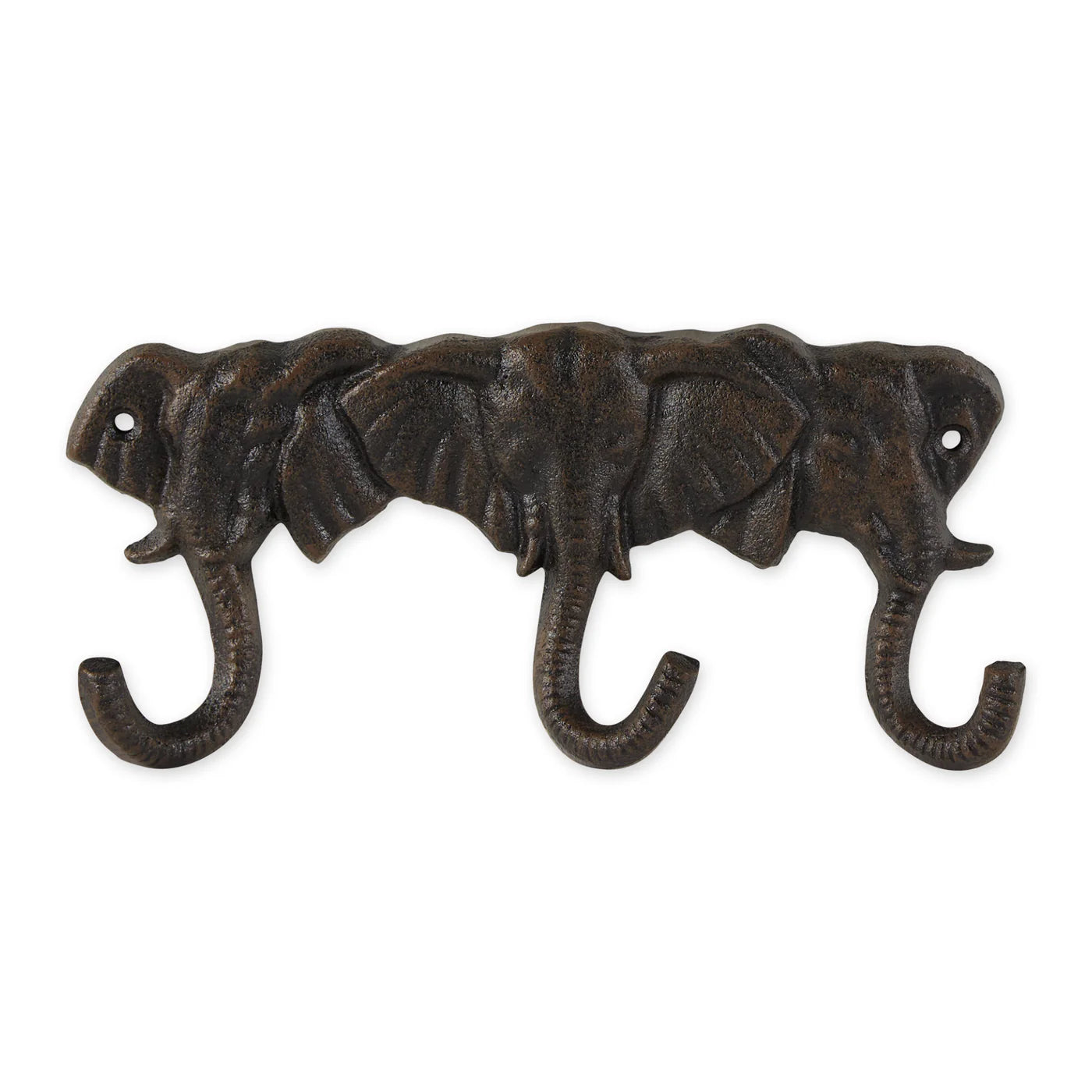 Cast Iron Triple Elephant Wall Hook