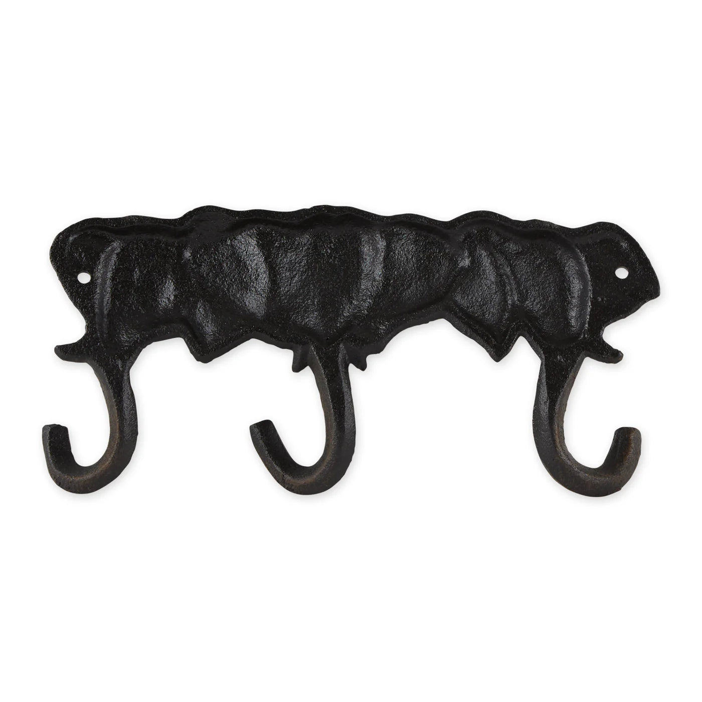 Cast Iron Triple Elephant Wall Hook