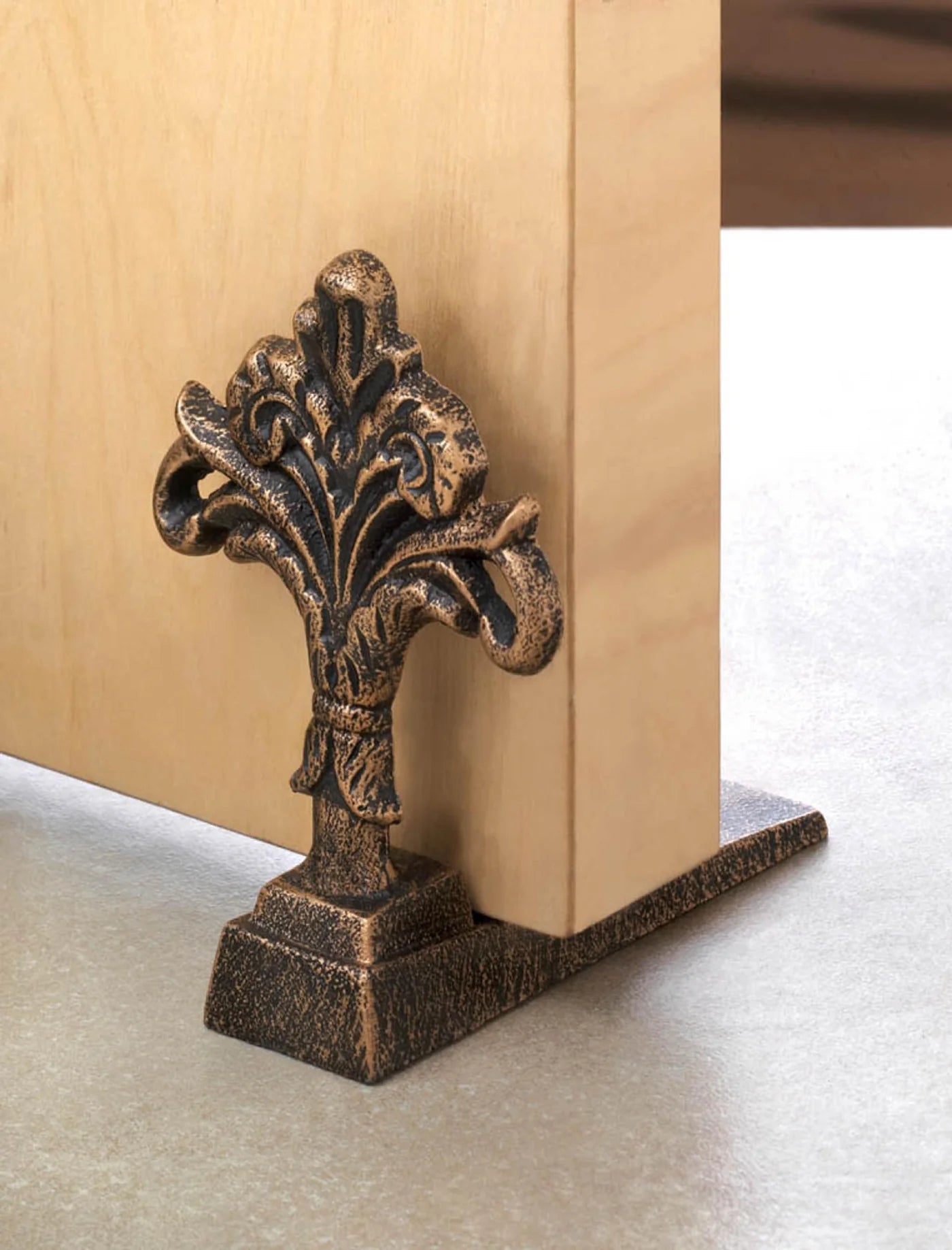 Cast Iron Fleur-De-Lis Door Stop