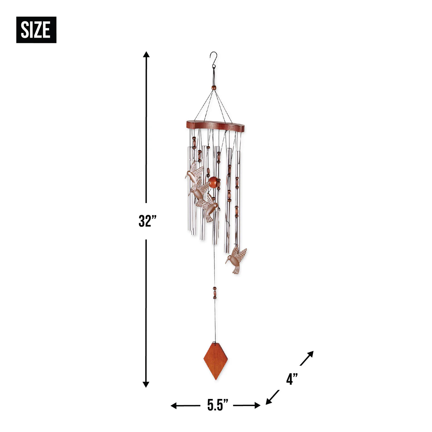 Hummingbird Flutter Wind Chime