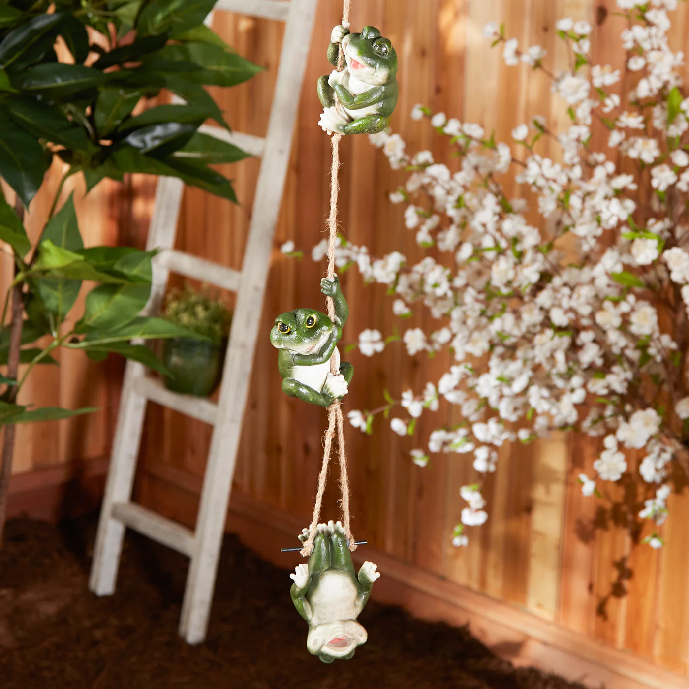 Frolicking Frogs Hanging Decoration