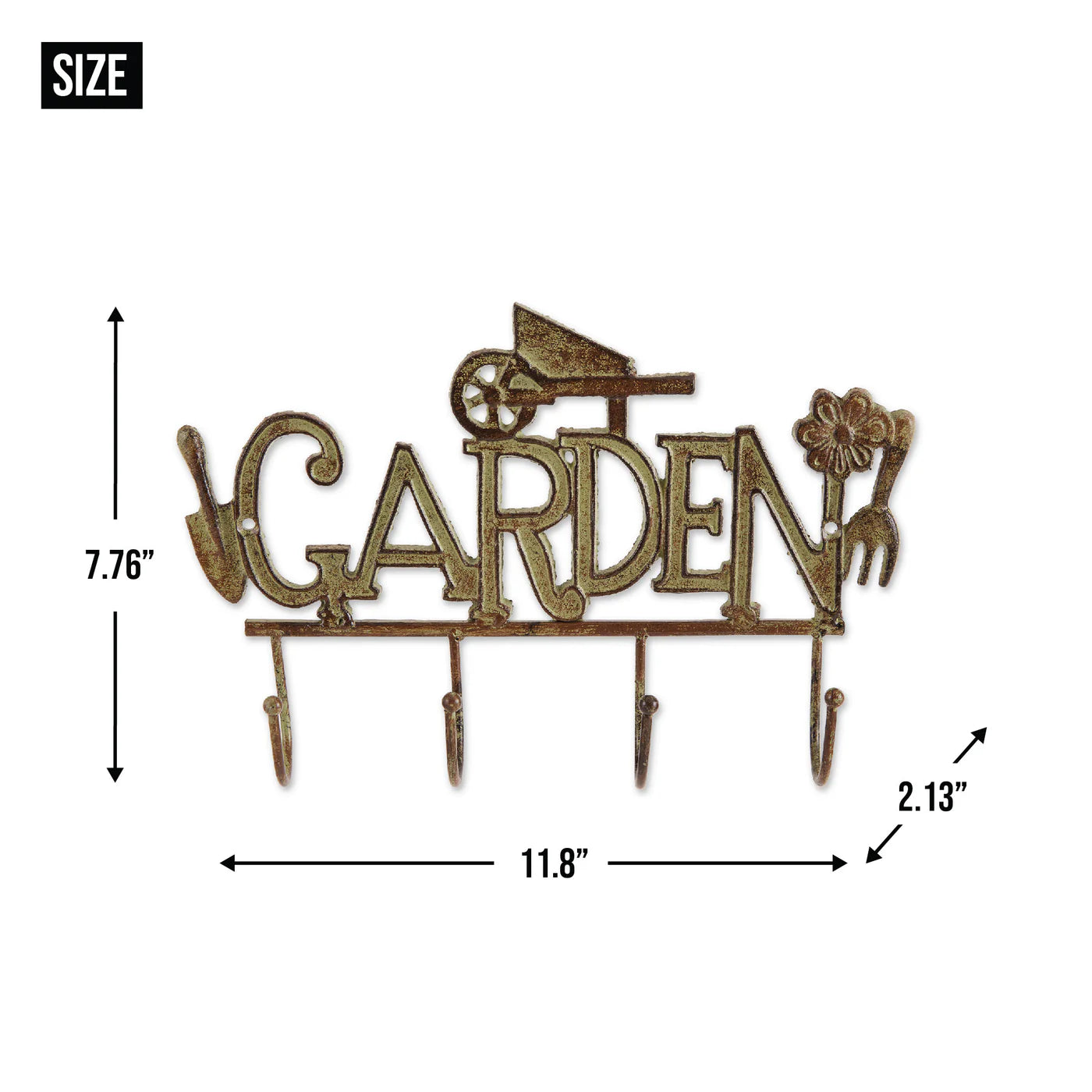 Cast Iron "Garden" Wall Hook