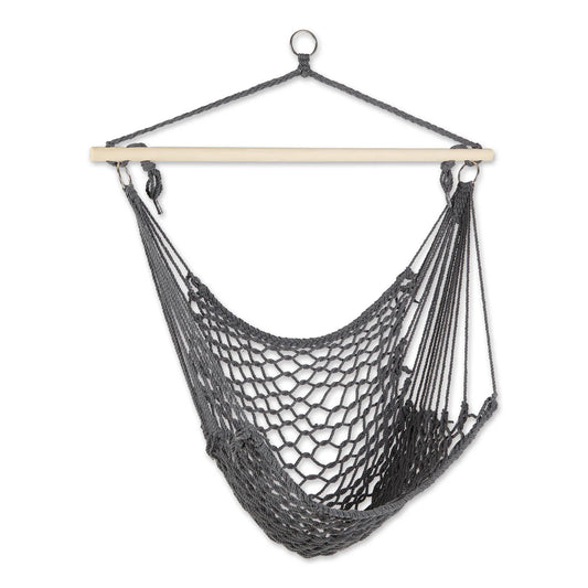 Gray Cotton Hammock Chair