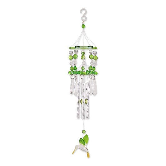 Green Hummingbird Wind Chime