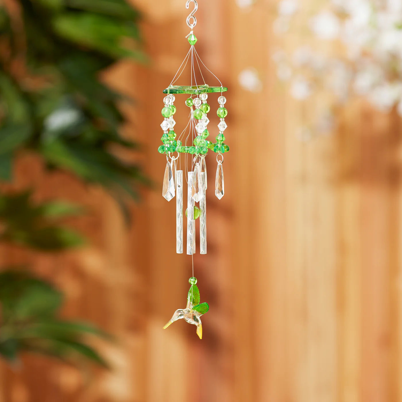 Green Hummingbird Wind Chime