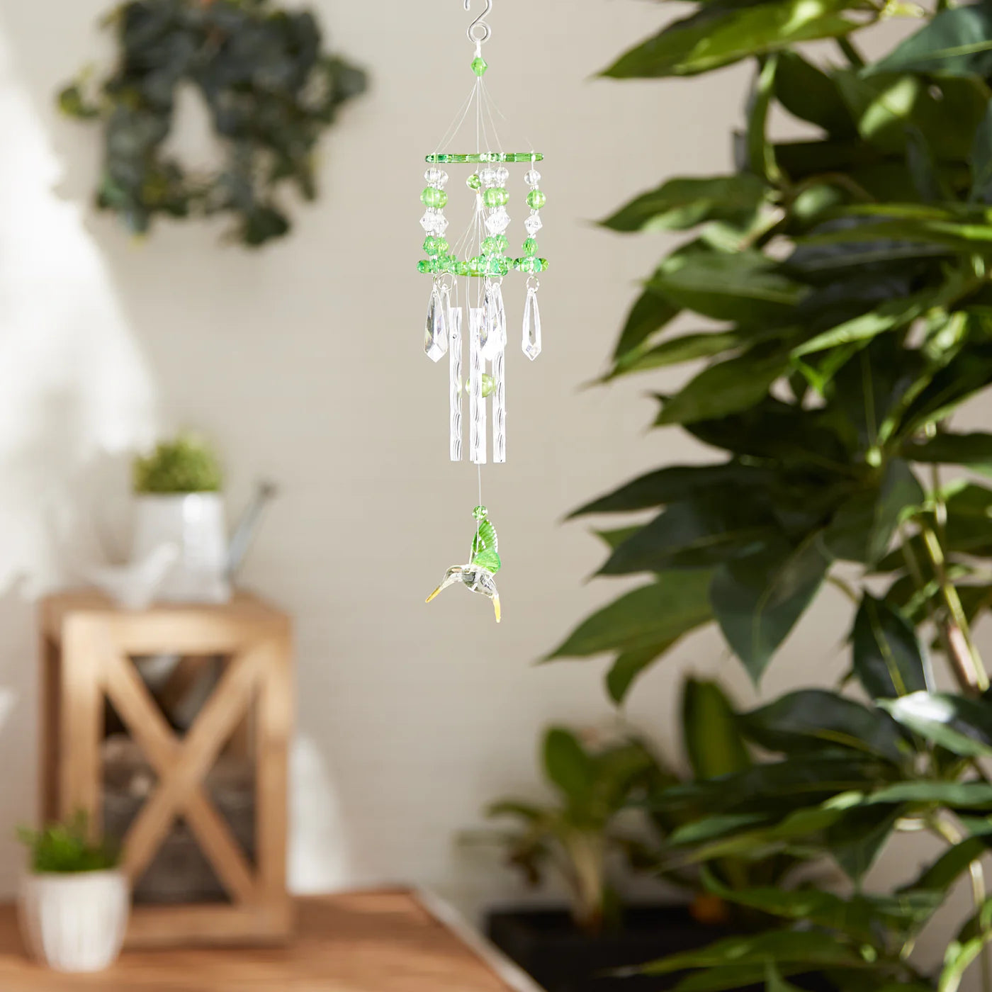 Green Hummingbird Wind Chime