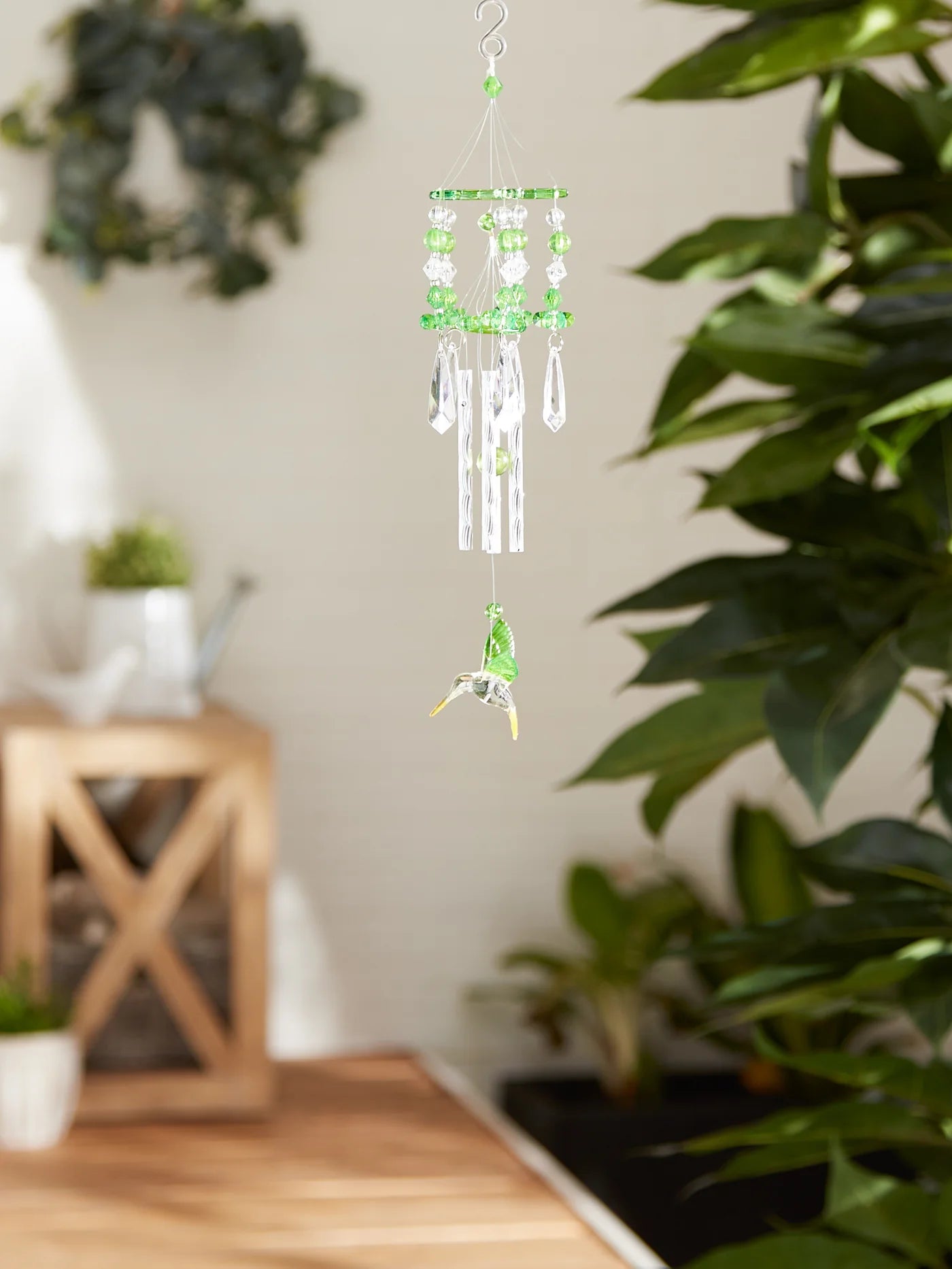 Green Hummingbird Wind Chime