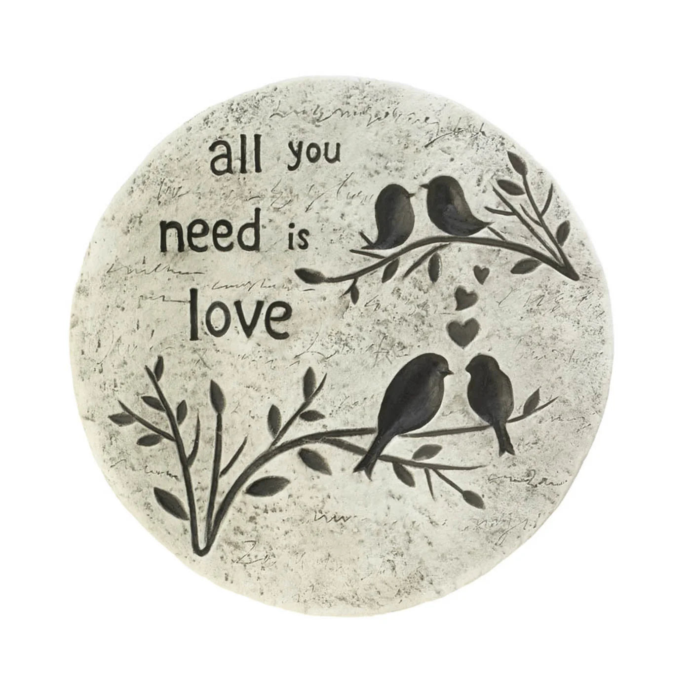 Cement "All You Need is Love" Stepping Stone