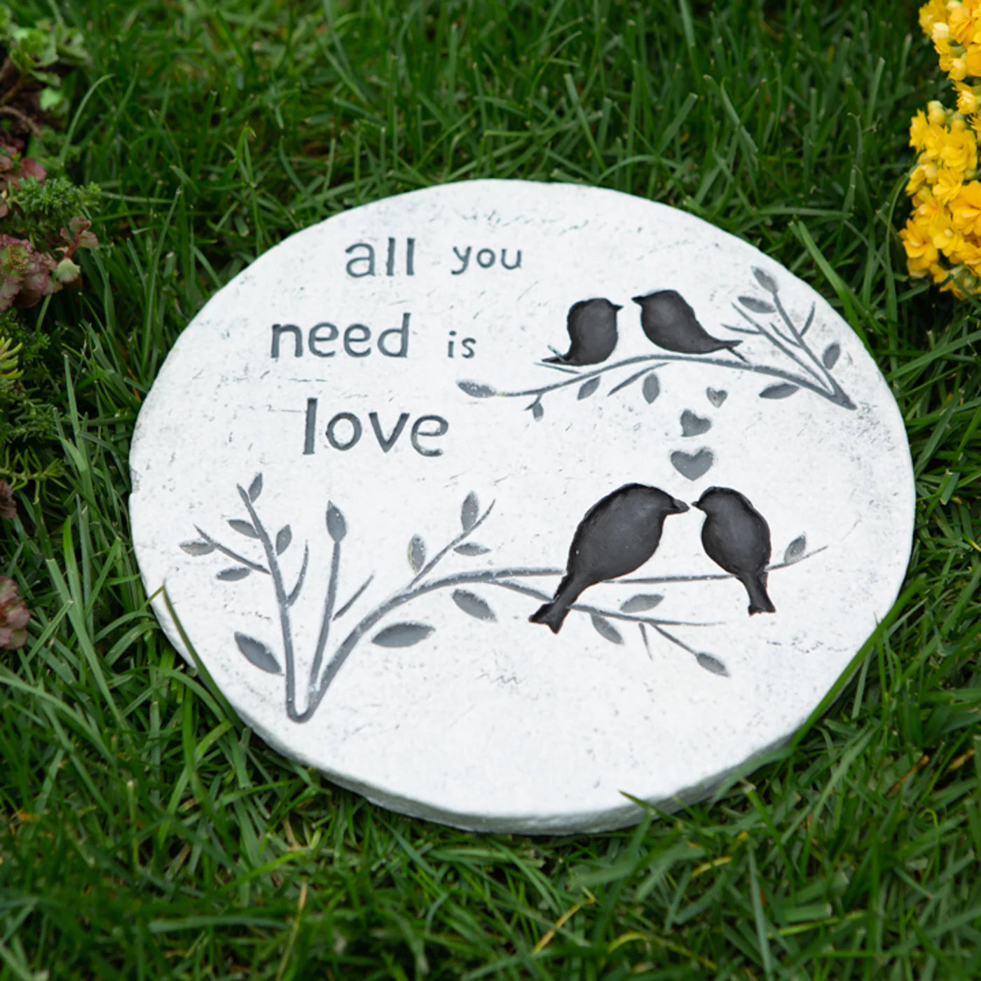 Cement "All You Need is Love" Stepping Stone