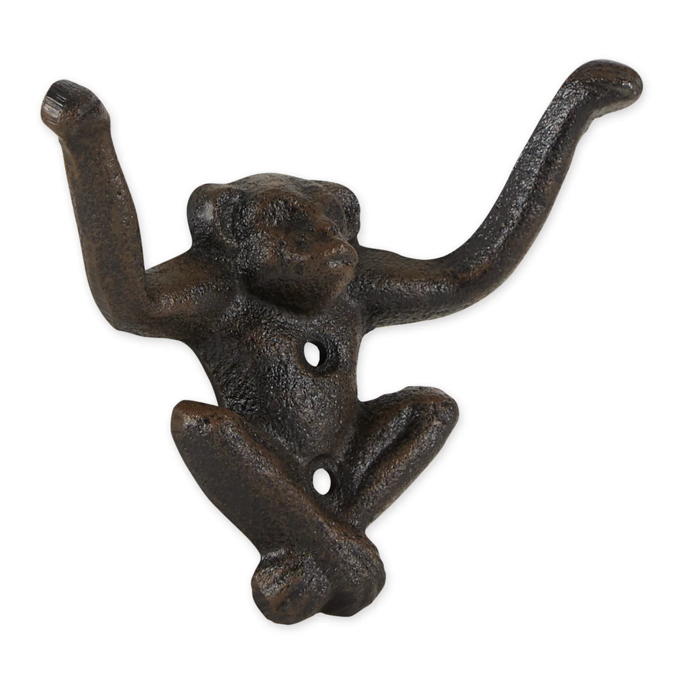 Cast Iron Monkey Wall Hooks Set of Two