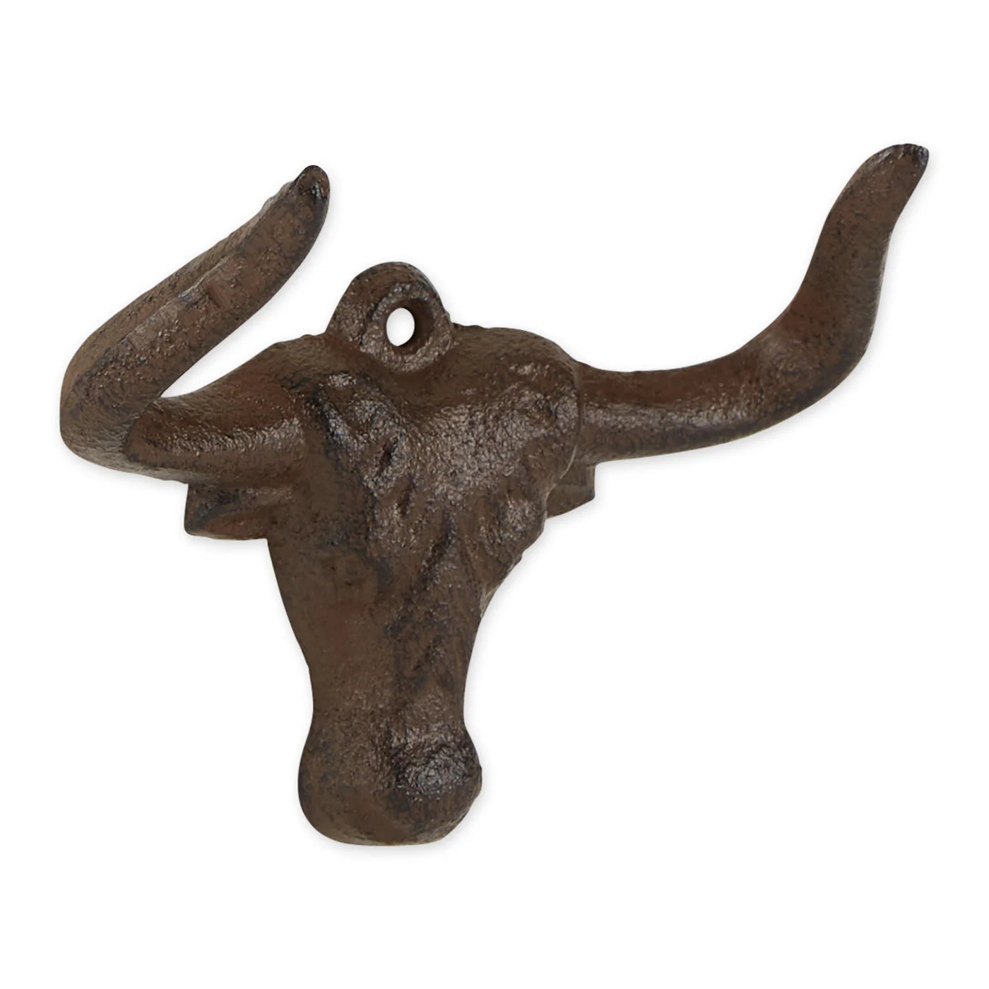 Cast Iron Ox Wall Hooks Set of Two