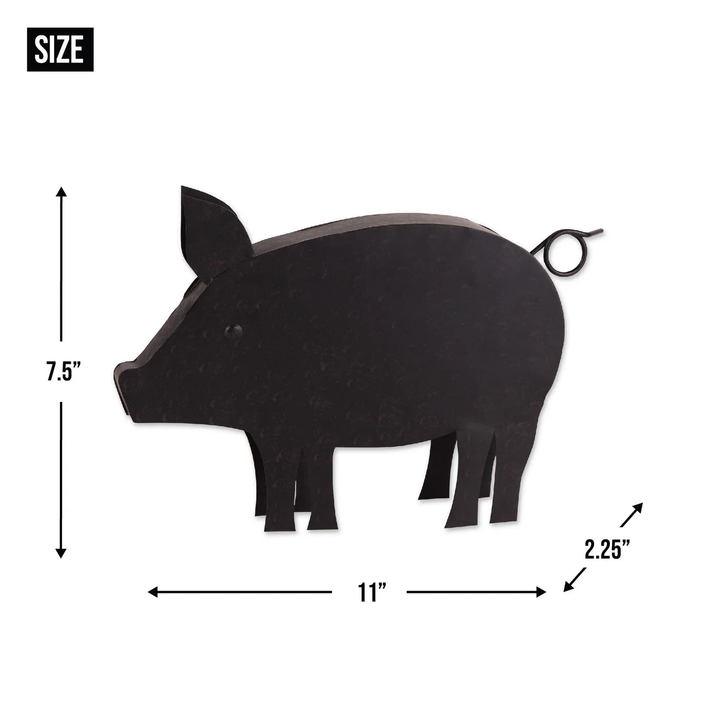 Iron Pig with Piglets Sculpture