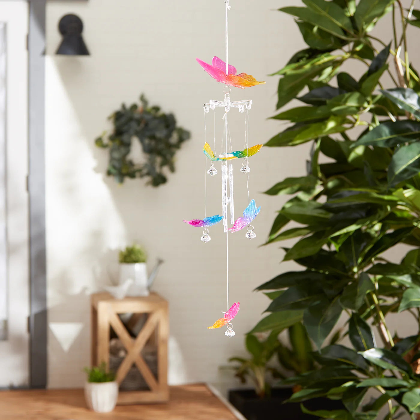 Rainbow Butterfly Wind Chime