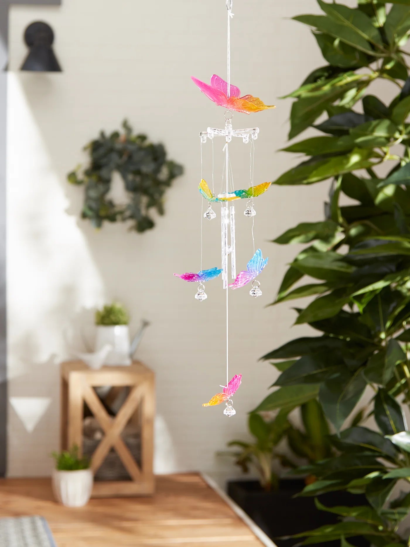 Rainbow Butterfly Wind Chime