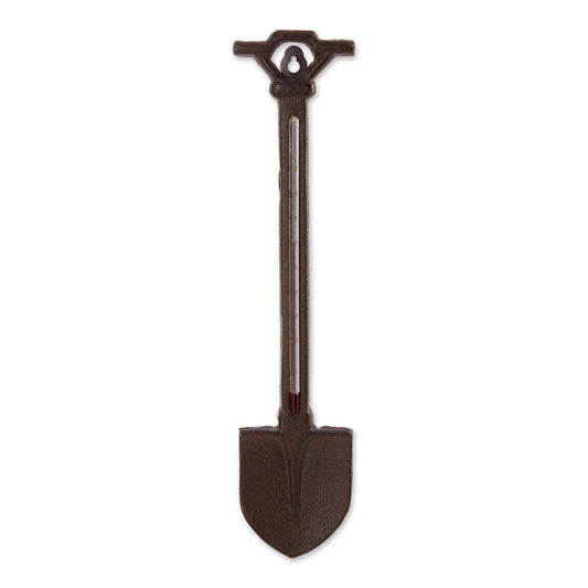 Garden Shovel Cast Iron Wall Thermometer