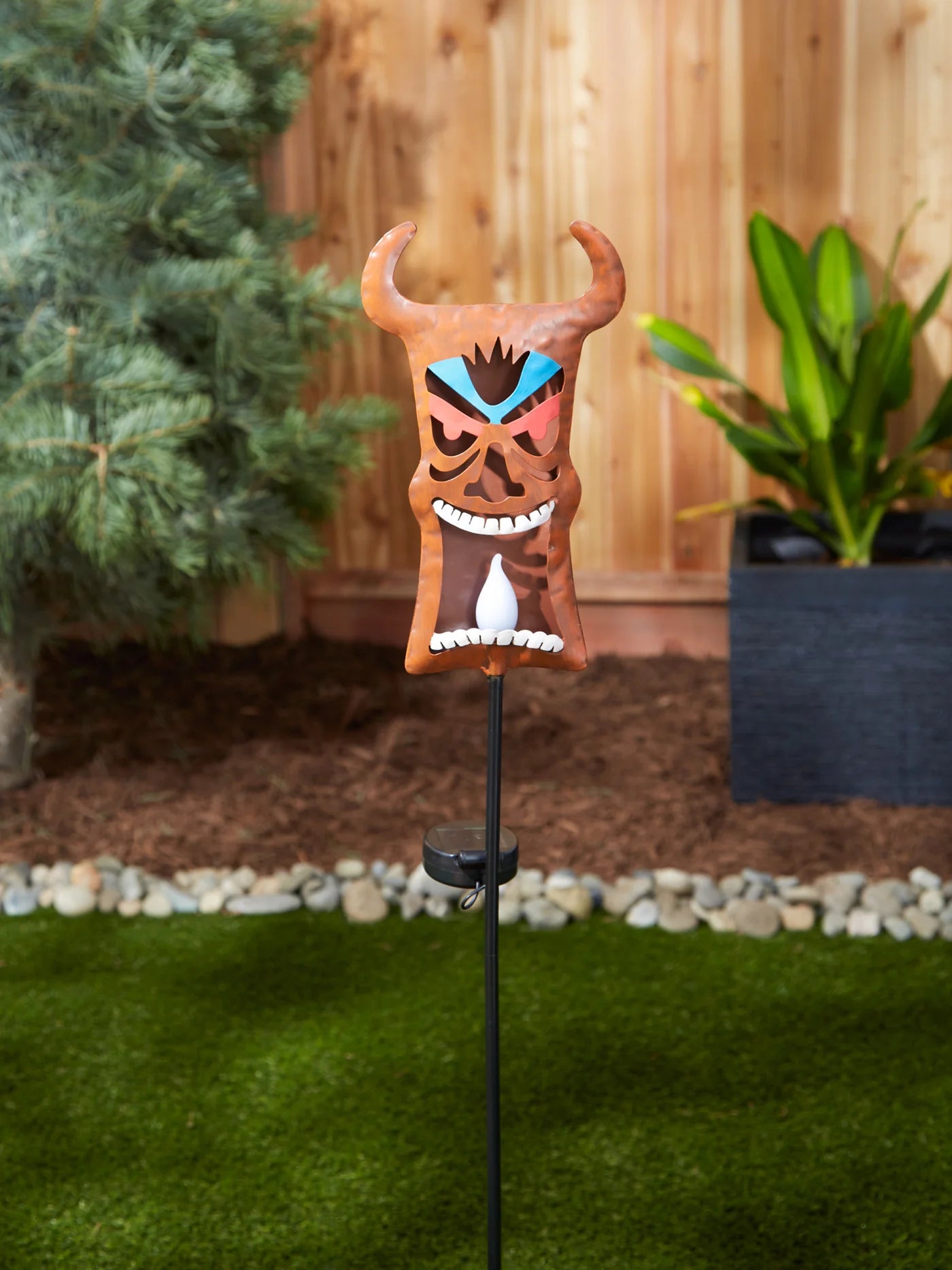 Iron Tiki-Auaha Solar Garden Stake