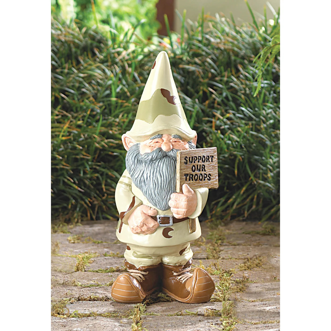 "Support Our Troops" Gnome Garden Figurine