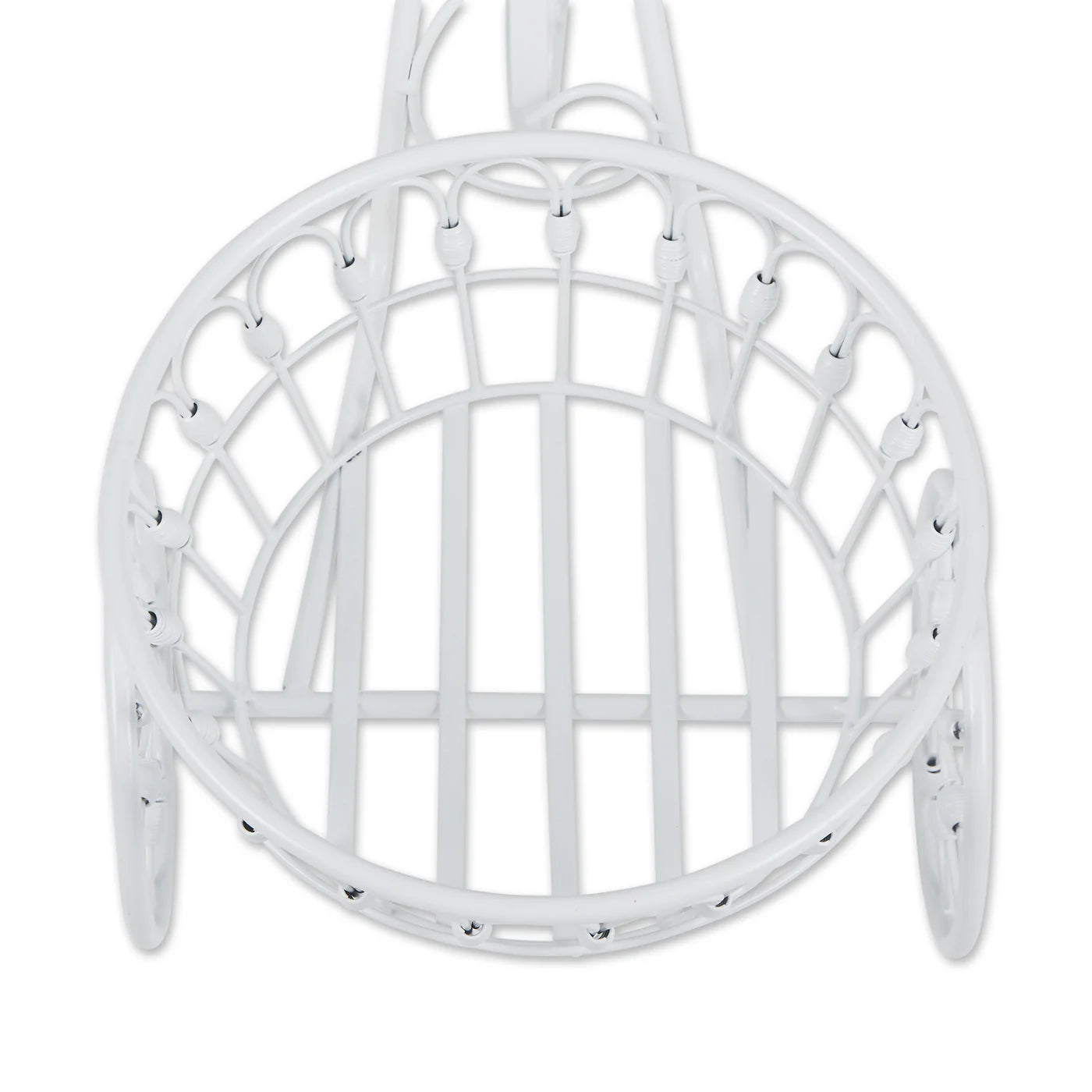 Iron White Bicycle Planter Stand