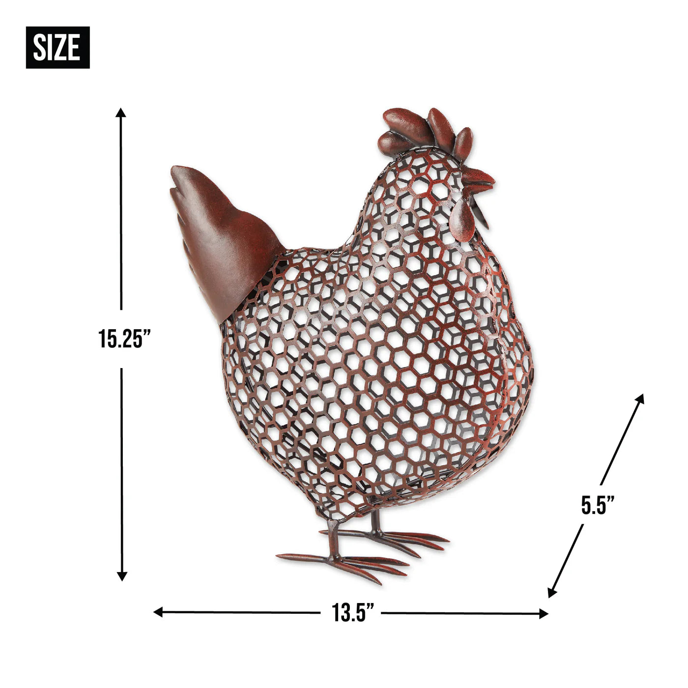 Iron Chicken Wire Chicken Sculpture