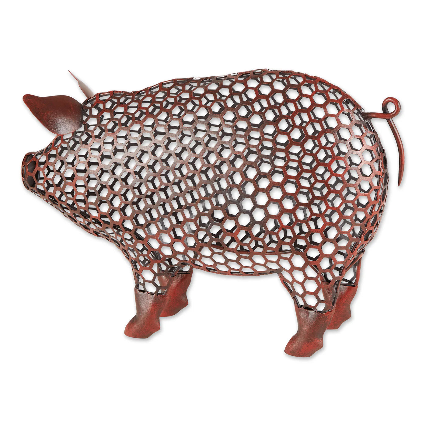 Iron Chicken Wire Pig Sculpture