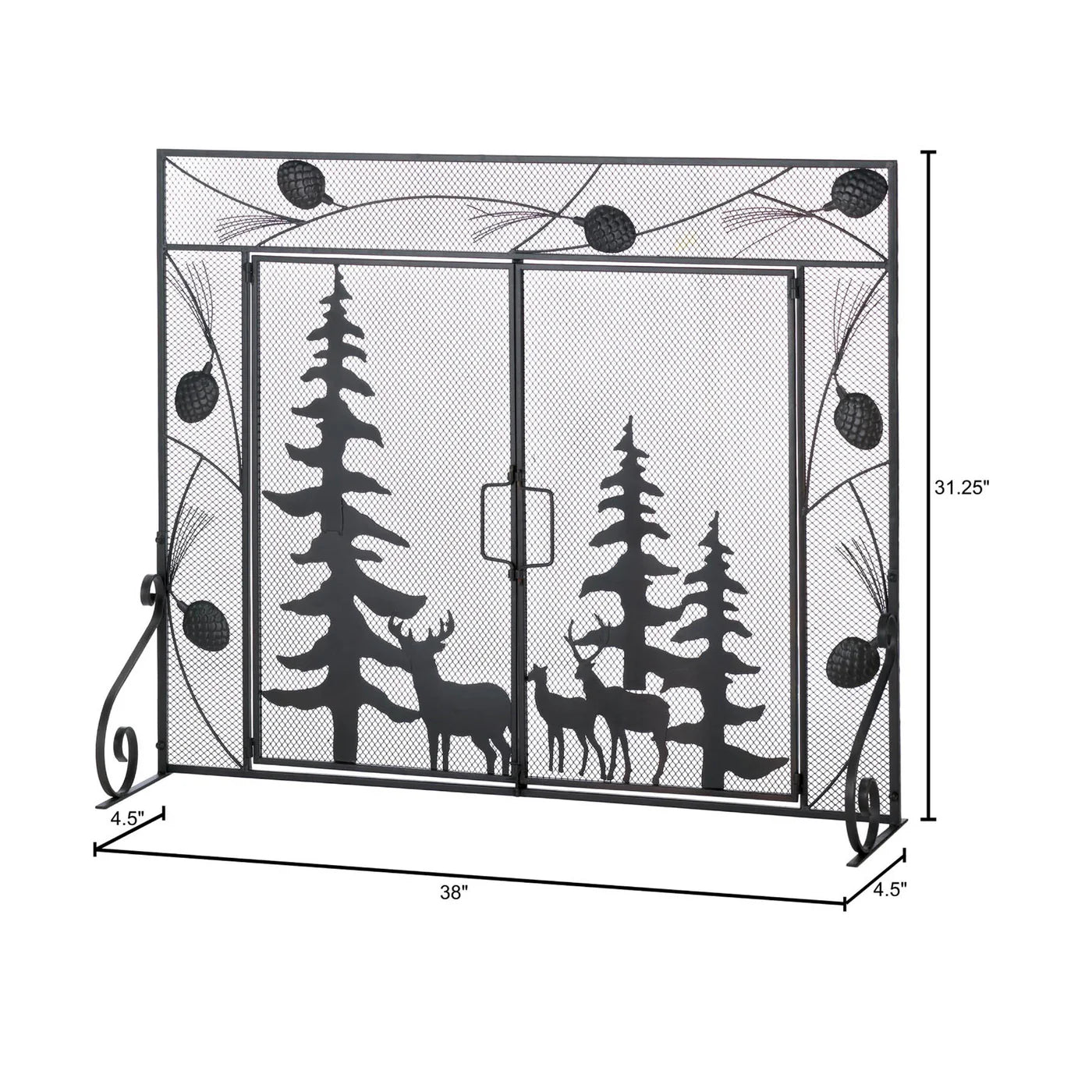 Woodland Forest Fireplace Screen